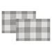 VHC Brands Annie Cotton Rectangle Placemat Polyester in Gray/White | 19 H x 13 W in | Wayfair 84727