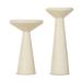 Joss & Main Pedestal Nesting Tables in White | Wayfair CFD9F77A80BC483996551C4C11A5EB10