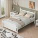 Charlton Home® Cinzio Platform Bed Wood in Brown/White | 39 H x 56.2 W x 79.9 D in | Wayfair 037881ED549B41A8A5E22AD88D1AD6FA