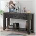 Red Barrel Studio® Jimmya 55.1" Console Table Wood in Black | 30 H x 55.1 W x 15 D in | Wayfair 3E728A4614854CFCA04C4DC715D76090