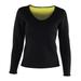 Aigend Women Neoprene Shirt Women Neoprene Slimming Long Sleeves Body Sweat Sauna Shirt for Weight Loss(M)