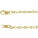 10K Yellow 2 mm Rope 18 Chain