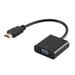 ruhuadgb DOONJIEY HDMI-compatible Male to VGA Female 1080P Video Converter Adapter for PC DVD HDTV