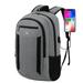 MAXTOP Business Computer Backpacks with USB Charging Port Laptop Travel Backpack College Bookbag Fits Laptop up to 16 inch Grey