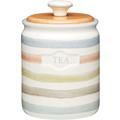 Kitchen Craft Classic de rayé de thé en céramique, 800 ml, 28 fl oz, couleur crème