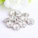 Kisor 100 pcs Rhinestone Beads for Jewelry Making Spacer Beads Bulk 10mm Spacer Beads with 2.5mm Hole Rhinestone Beads Charms for DIY Craft Bracelet Necklace Earring Making NO.3 Silver Y06A5L5S