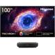 HISENSE 100L9HTUKD Smart 4K Ultra HD HDR Laser TV with Amazon Alexa, Black