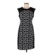 Signature London Style Casual Dress - Sheath Crew Neck Sleeveless: Black Dresses - Women's Size 8