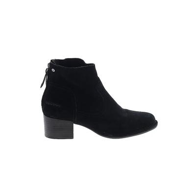 Ugg Ankle Boots: Black Solid Shoes - Women's Size 6 - Almond Toe