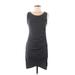 Leith Casual Dress - Mini Scoop Neck Sleeveless: Gray Dresses - Women's Size Medium