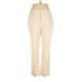 Chaus Casual Pants - High Rise Boot Cut Boyfriend: Ivory Bottoms - Women's Size 10