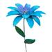 1PC Garden Stake 14.5 Inch Flower Garden Stakes Decor Glow in Dark Plant Pick Water Proof Metal Flower Stick DÃ©cor for Lawn Yard Patio Ornaments