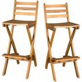 Atlantic Outdoor Folding Wood Bar Stools