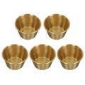 5 Pcs Pancake Sauce Cup Tomato Paste Salad Practical Cups Stainless Steel Bento Accessories Bowls Food Pot