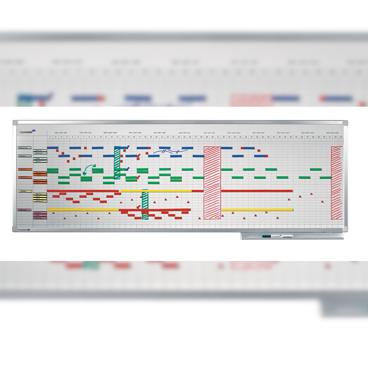 Legamaster PROFESSIONAL Jahresplaner 12 Monate 50x150cm Image