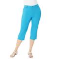 Plus Size Women's Invisible Stretch® Contour Capri Jean by Denim 24/7 in Ocean (Size 20 W) Jeans