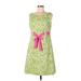 Jessica Howard Casual Dress - Mini Scoop Neck Sleeveless: Green Dresses - Women's Size 10