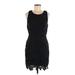 ASTR The Label Casual Dress - Mini Scoop Neck Sleeveless: Black Solid Dresses - Women's Size Medium