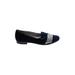 Anne Klein Flats: Slip-on Chunky Heel Work Blue Shoes - Women's Size 6 1/2 - Almond Toe