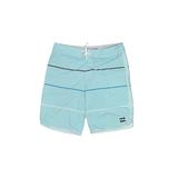 Billabong Board Shorts: Blue Print Swimwear - Women's Size 7