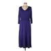 J Jason Wu Casual Dress - Midi: Purple Dresses - Women's Size Large