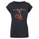 T-Shirt MERCHCODE "Damen Ladies Kings Of Leon - Cherries T-Shirt" Gr. 4XL, blau (navy) Herren Shirts T-Shirts