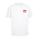 T-Shirt MERCHCODE "Herren Lewis Capaldi - Hello it's me Heavy Oversize Tee" Gr. XL, weiß (white) Herren Shirts T-Shirts