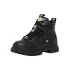 Trainingsschuh BUFFALO "Buffalo Damen Buffalo Aspha Nc Mid Bootie Flat", Damen, Gr. 37, schwarz, Kunstfaser, unifarben, Schuhe Schnürboots Workerboots