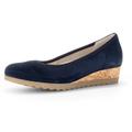 Keilpumps GABOR "GENUA" Gr. 39, blau (nachtblau) Damen Schuhe Keilpumps