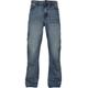 Bequeme Jeans URBAN CLASSICS "Herren Flared Jeans" Gr. 44, Normalgrößen, beige (sand destroyed washed) Herren Jeans