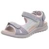 Riemchensandale LEGERO "Siris", Damen, Gr. 42, blau (hellblau), Nubukleder, sportlich, Schuhe, Sommerschuh, Sandalette, Keilabsatz, in toller Farbkombi