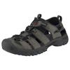Sandale KEEN "TARGHEE III S", Gr. 46, grau (grau, schwarz), Leder, sportlich, Schuhe