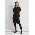 Jerseykleid STREET ONE Gr. 38, EURO-Größen, schwarz (black) Damen Kleider Freizeitkleider