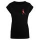 T-Shirt MERCHCODE "Damen Ladies Tennis Woman Silhouette - T-Shirt" Gr. 5XL, schwarz (black) Herren Shirts T-Shirts