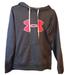 Under Armour Tops | Euc Under Armour Hoodie Size Small Gray Pink Logo | Color: Gray/Pink | Size: Sp