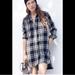 Madewell Dresses | Madewell | Flannel Daywalk Shirt Dress | Plaid | Black And White | Size Large | Color: Black/White | Size: L