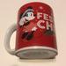 Disney Holiday | Disney Mickey & Minnie Mouse Festive Cheer Red Holiday Mug 2021 Keepsake 8oz | Color: Red/White | Size: 3.75 Inches Tall With Rim Diameter Of 3 Inches