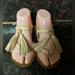 Kate Spade Shoes | Kate Spade Clorinda Leather Flat Tassel Sandal Size 5.5 | Color: Cream | Size: 5.5