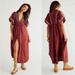 Free People Dresses | Free People Samantha Shirt Dress | Color: Brown/Red | Size: M