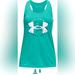 Under Armour Shirts & Tops | Girls’ Under Armour Tech Big Logo Tank Youth Xl. Neptune/Sea Mist. | Color: Tan | Size: Xlg