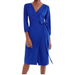 J. Crew Dresses | J. Crew Cobalt Blue True "365" Wrap Dress Style H6292 - Size 6 | Color: Blue | Size: 6