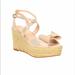 Kate Spade Shoes | Kate Spade - Thelma Wedge Sandals | Color: Gold/Tan | Size: 7