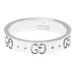 Gucci Jewelry | Gucci Icon White Gold [18k] Fashion No Stone Band Ring | Color: Silver | Size: 6.5-7