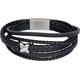 iXXXi Men Lederarmband Elias Schwarz | 21cm