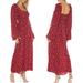 Free People Dresses | Free People Iris Floral Print Dress Size Medium | Color: Blue/Red | Size: M