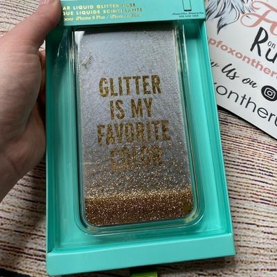 Kate Spade Cell Phones & Accessories | Kate Spade Clear Liquid Gold Glitter Case For Iphone 6/6s Plus | Color: Gold | Size: Iphone 6/6s Plus