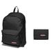 EASTPAK OUT OF OFFICE Rucksack, 76 cm, 72 L, Black (Schwarz) & CREW SINGLE Geldbörse, 22 cm Black (Schwarz)