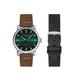 Ted Baker Phylipa Gents Timeless Men's Box Set Brown & Black Leather Strap Watch (Model: BKGFW22099I), Brown