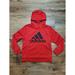 Adidas Shirts & Tops | Adidas Hoodie Sweatshirt Red Unisex Size 10-12 (M) Guc | Color: Black/Red | Size: Mb