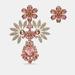 Burberry Jewelry | Burberry Daisy Floral Crystal Gold Tone Earrings | Color: Gold | Size: Os